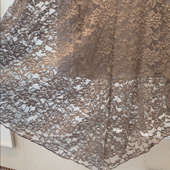 🏖Grey lace dress with metallic accent🏖 - Picture 2 of 6